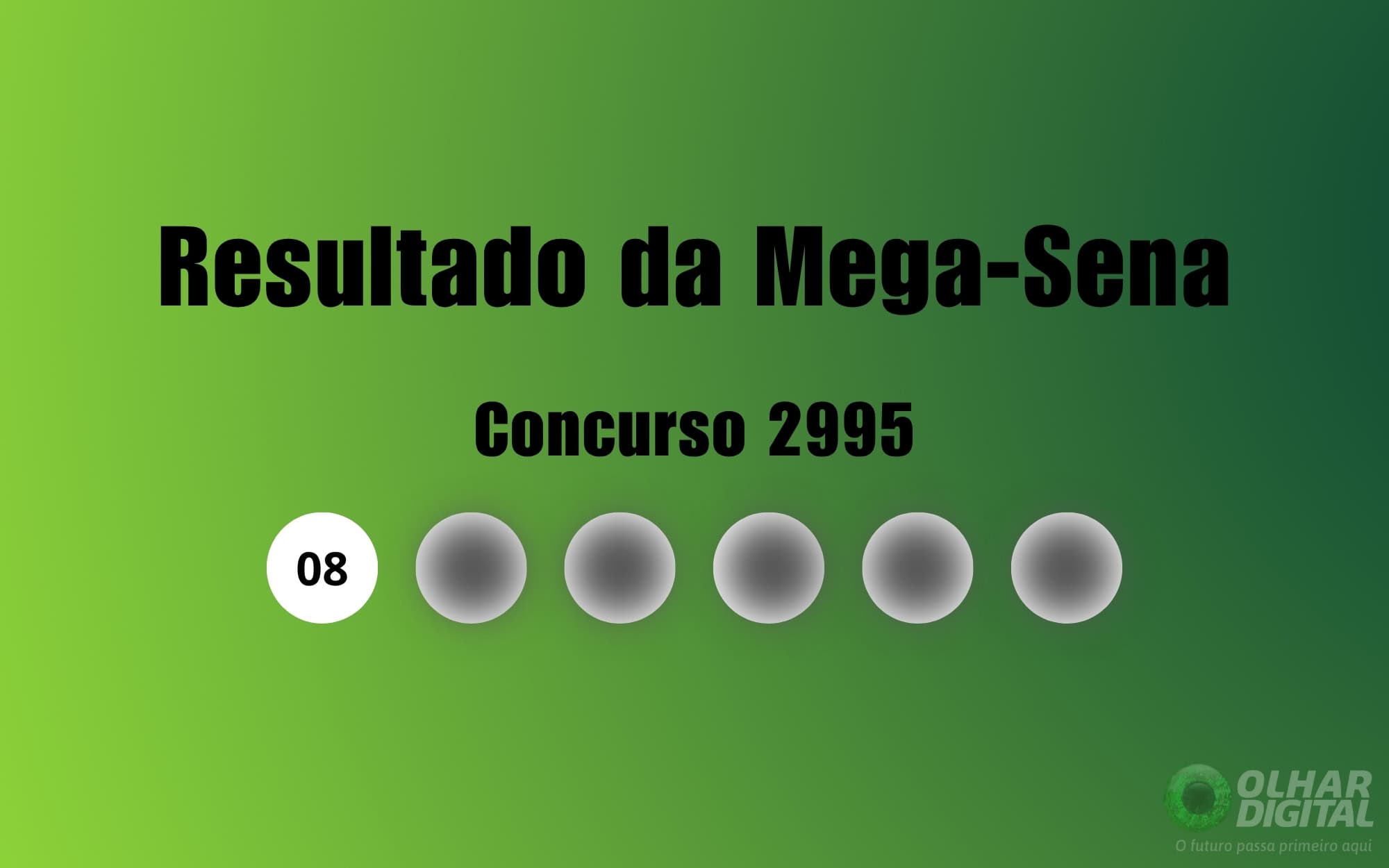 Resultado da Mega-Sena de hoje: veja números e ganhadores do concurso 2995 (sábado, 11/04)