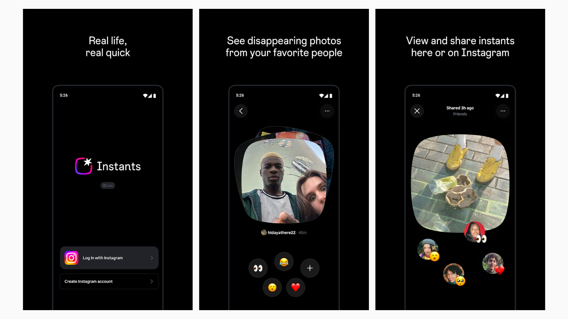 Instagram lança Instants, recurso para compartilhar fotos sem edição