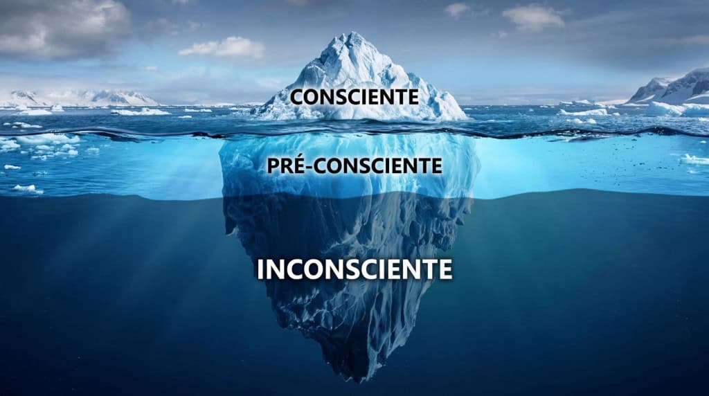 Sigmund Freud: “A mente é como um iceberg; apenas uma pequena parte é visível.”