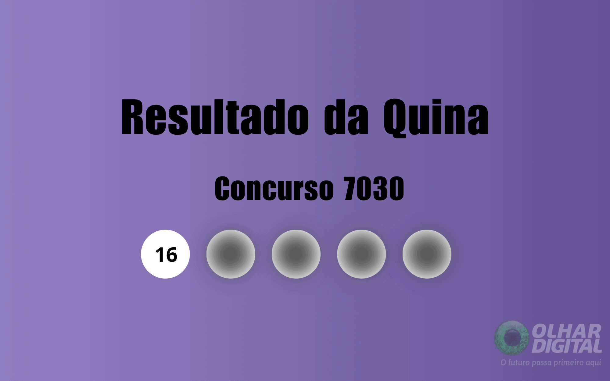 Resultado da Quina de hoje: veja números e ganhadores do concurso 7030 (quarta, 20/05)