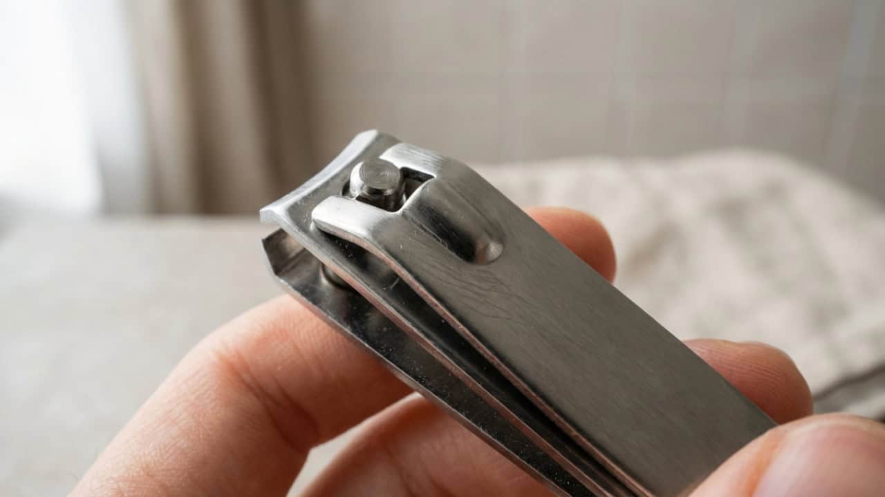 Para que serve o pequeno encaixe metálico no cortador de unhas ?