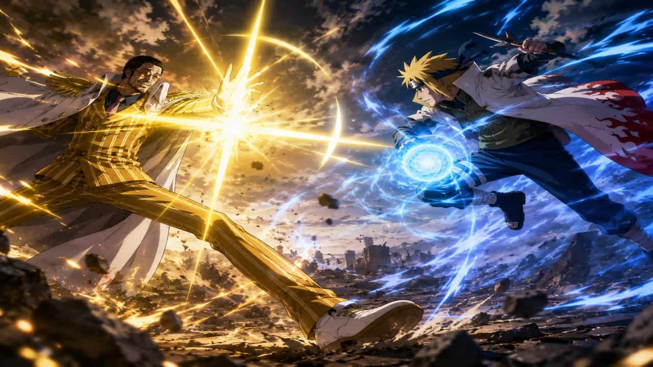 Kizaru de One Piece vs Minato de Naruto: quem ganharia esse cenário de velocidade