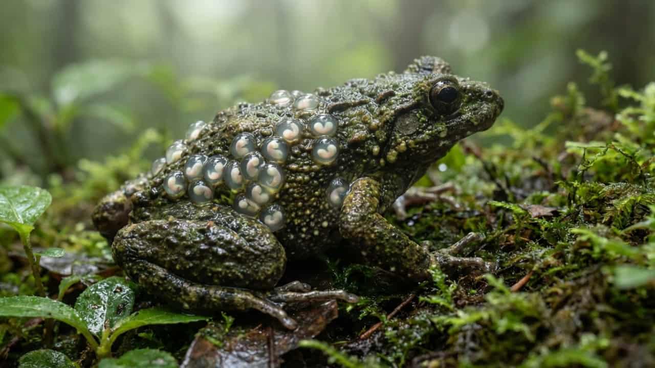 Nova espécie de anfíbio guarda ovos nas costas e intriga pesquisadores