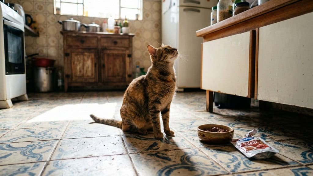 O que significa quando o gato fica te olhando fixamente por vários minutos