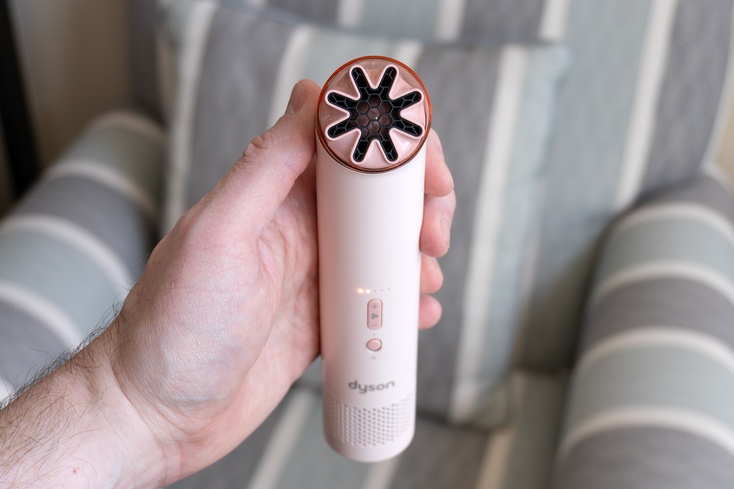 Dyson’s handheld fan is more powerful and louder than I expected