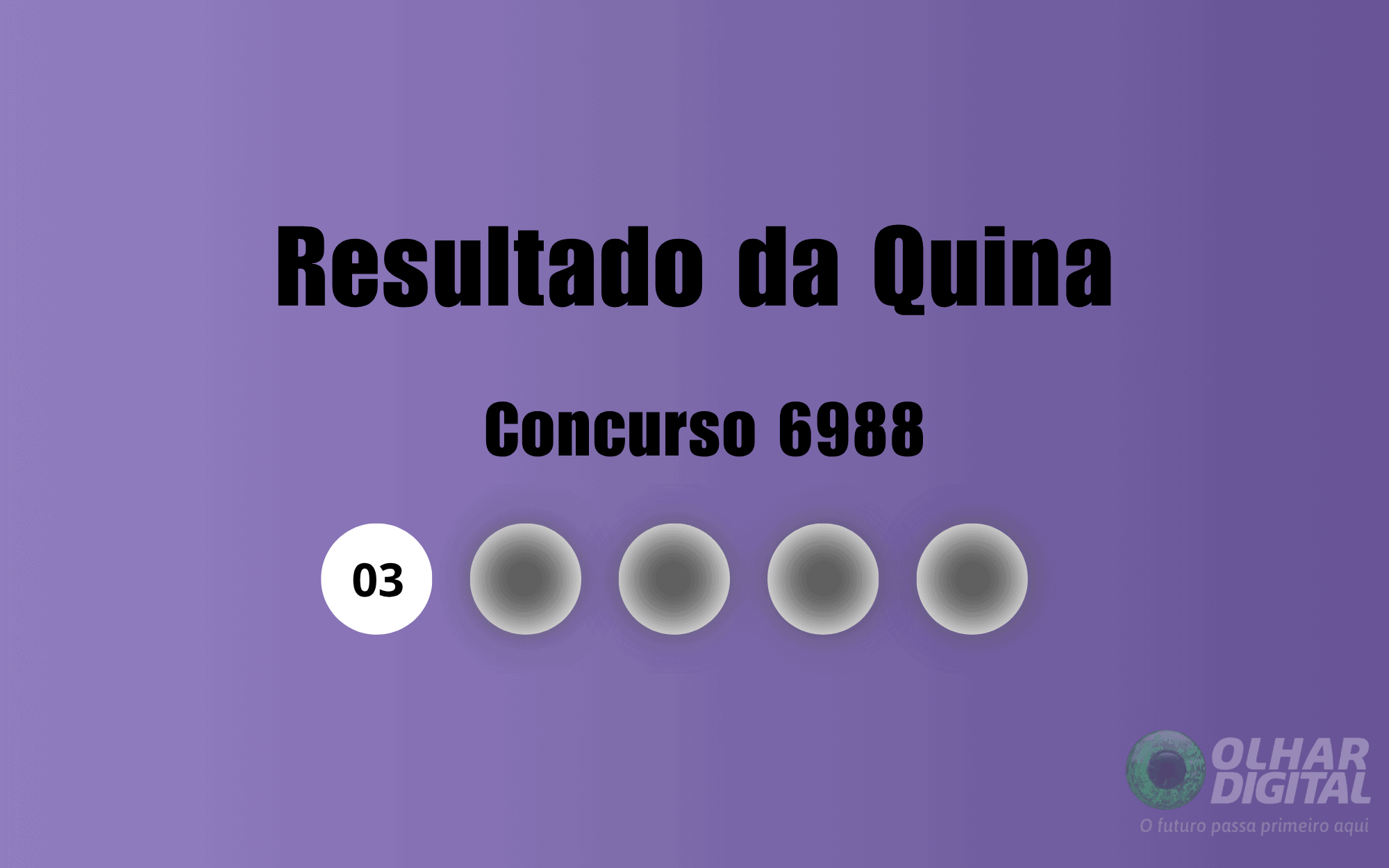 Resultado da Quina de hoje: veja números e ganhadores do concurso 6988 (sábado, 28/03)