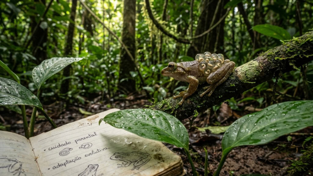 Nova espécie de anfíbio guarda ovos nas costas e intriga pesquisadores