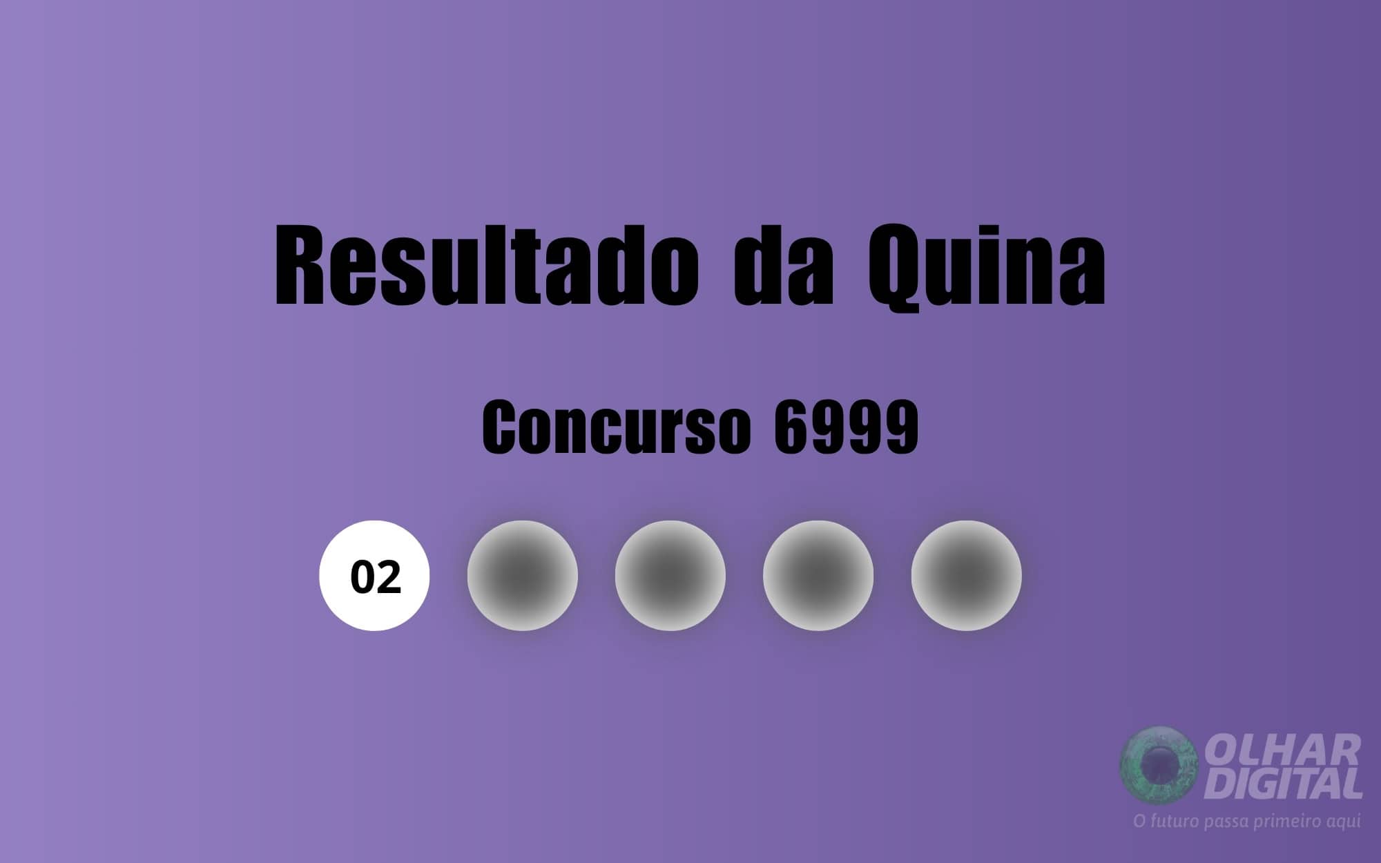 Resultado da Quina de hoje: veja números e ganhadores do concurso 6999 (sábado, 11/04)