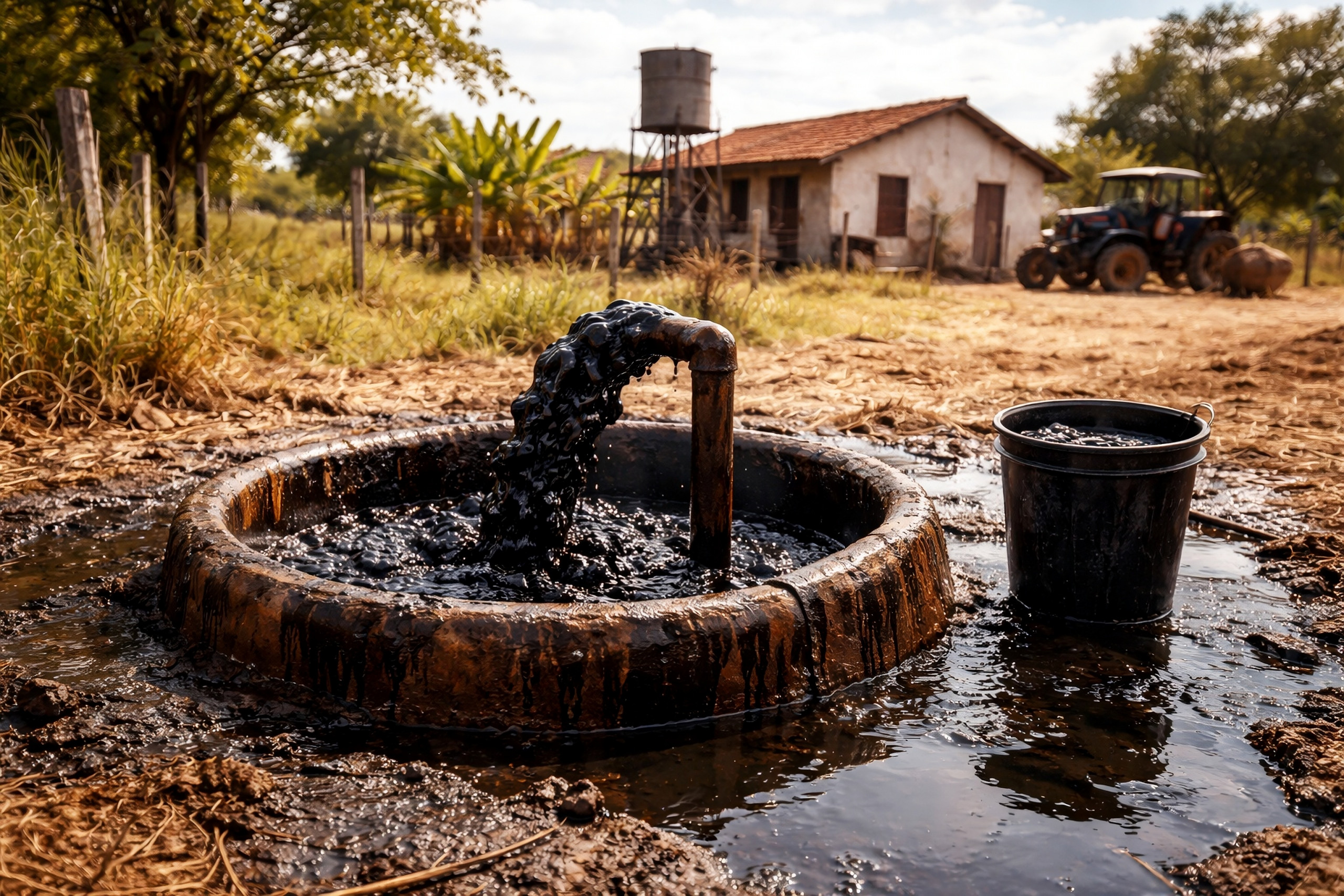 Agricultor pode ter encontrado petróleo ao cavar poço no interior do Ceará