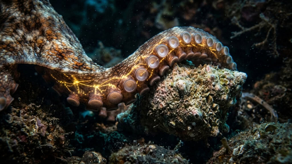 O animal marinho que tem nove cérebros e toma decisões com os braços