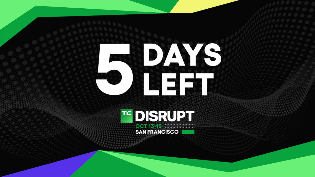Ticket savings of up to $500 this week for TechCrunch Disrupt 2026