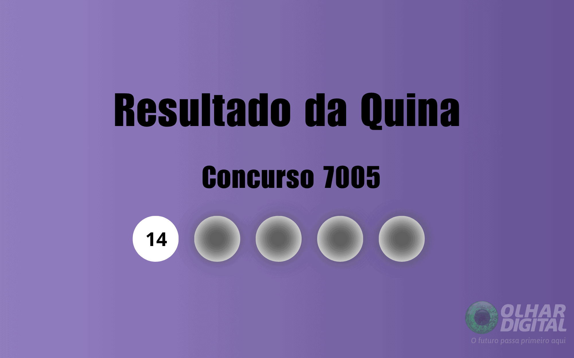 Resultado da Quina de hoje: veja números e ganhadores do concurso 7005 (sábado, 18/04)