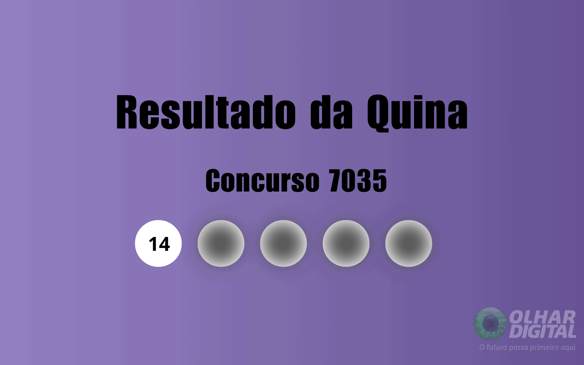 Resultado da Quina de hoje: veja números e ganhadores do concurso 7035 (terça, 26/05)