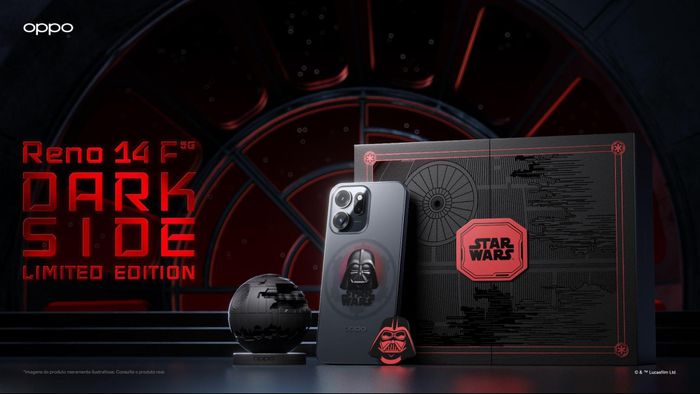 Vale a pena comprar o Reno14 F Edição Dark Side? Conheça o celular de Star Wars