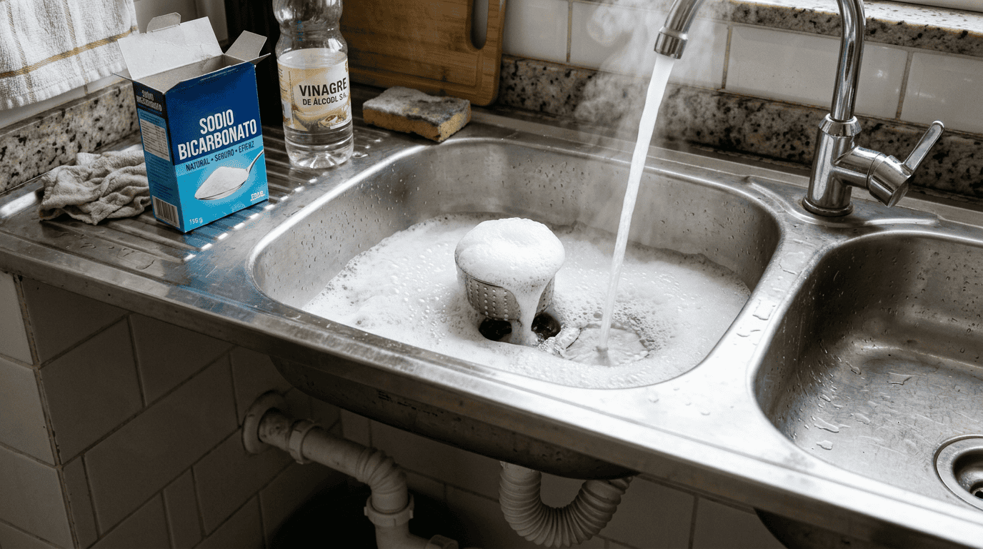 Desentupa canos rapidamente usando apenas 3 ingredientes poderosos