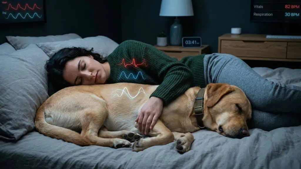 O que acontece no cérebro quando você dorme com seu cachorro