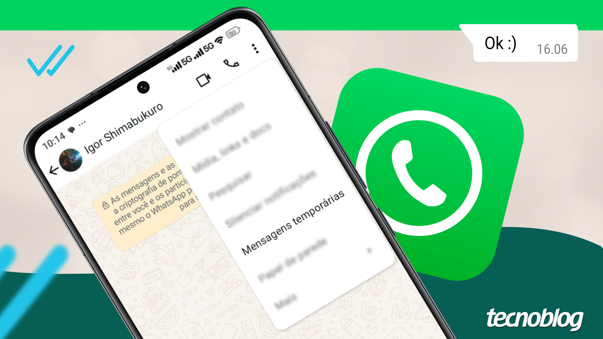 WhatsApp testa mensagens que se apagam após serem lidas