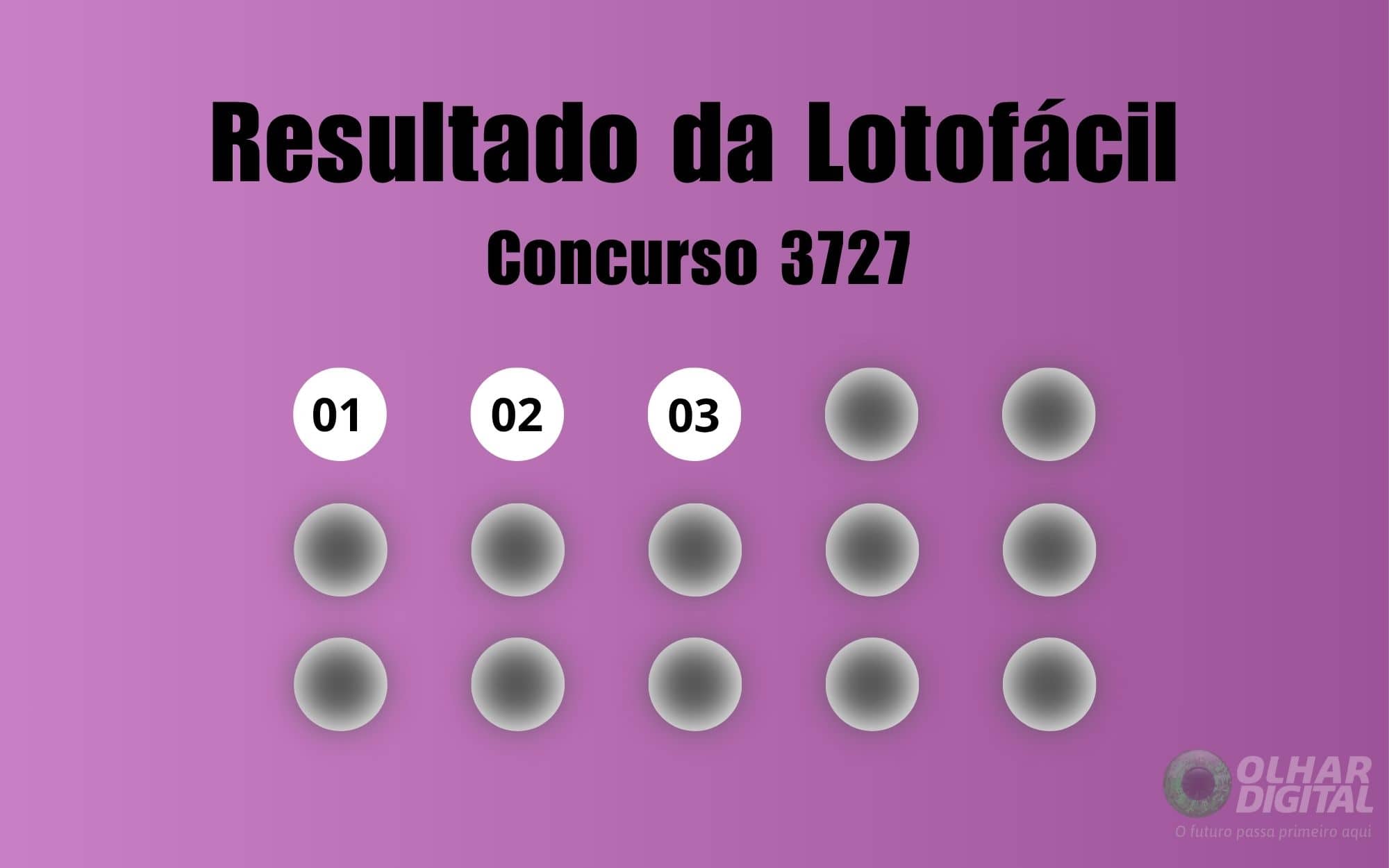 Resultado da Lotofácil de hoje: veja números e ganhadores do concurso 3727 (sábado, 04/07)