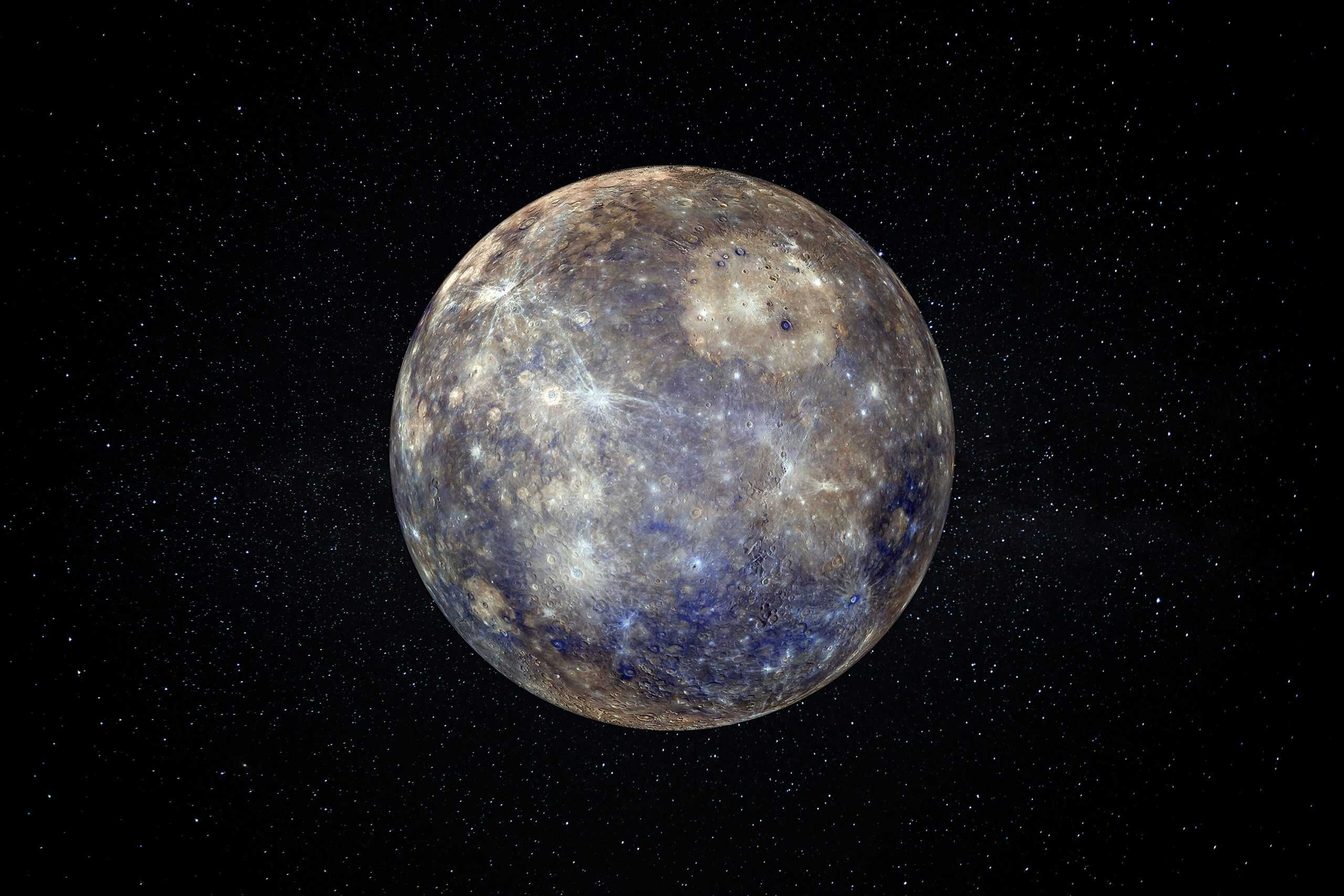 Impacto gigante em Mercúrio espalhou água suficiente para formar gelo polar