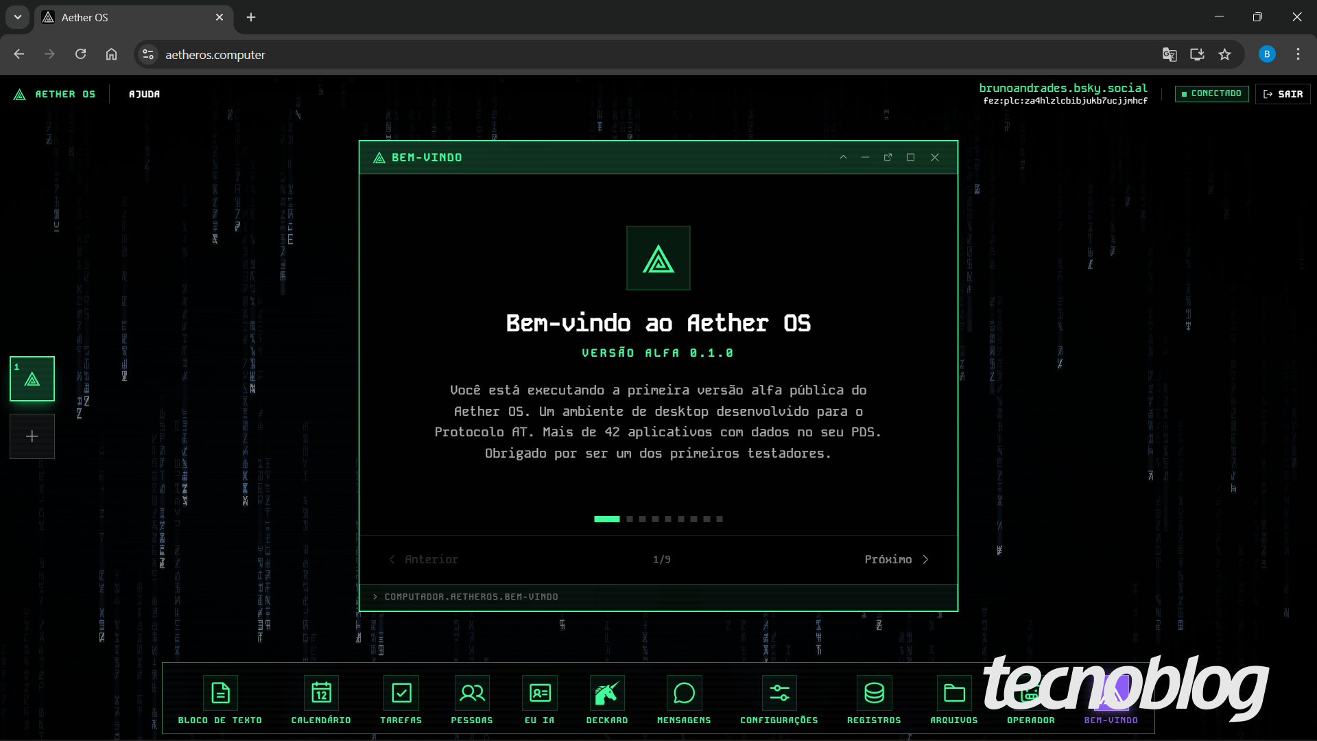 Aether OS quer transformar seu navegador em um PC completo