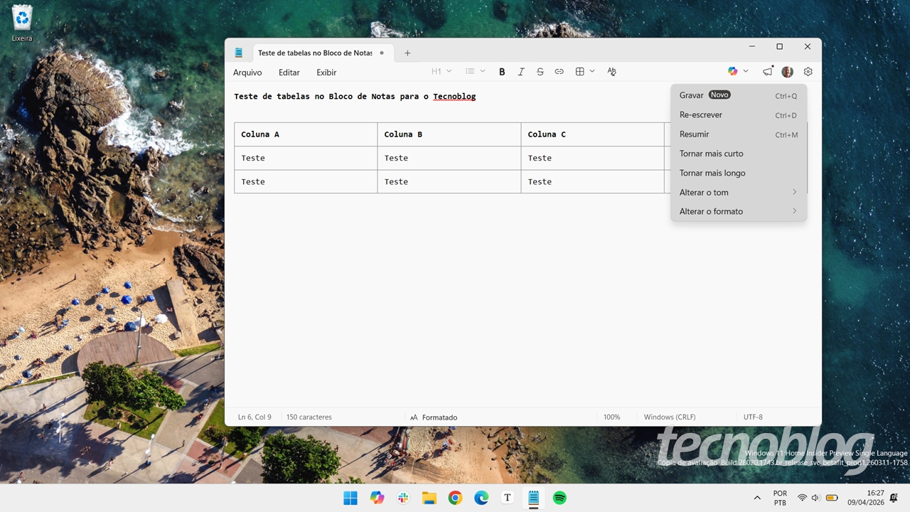 Microsoft remove Copilot do Bloco de Notas, mas IA ainda está lá