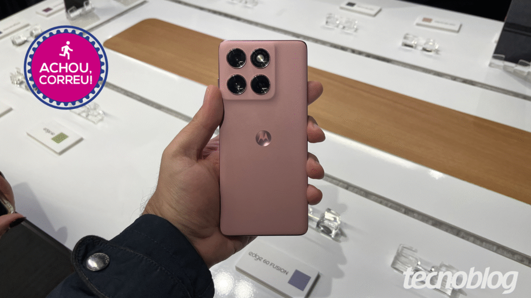 Motorola Edge 60 Fusion (256 GB) cai 41% em oferta com cupom na Amazon