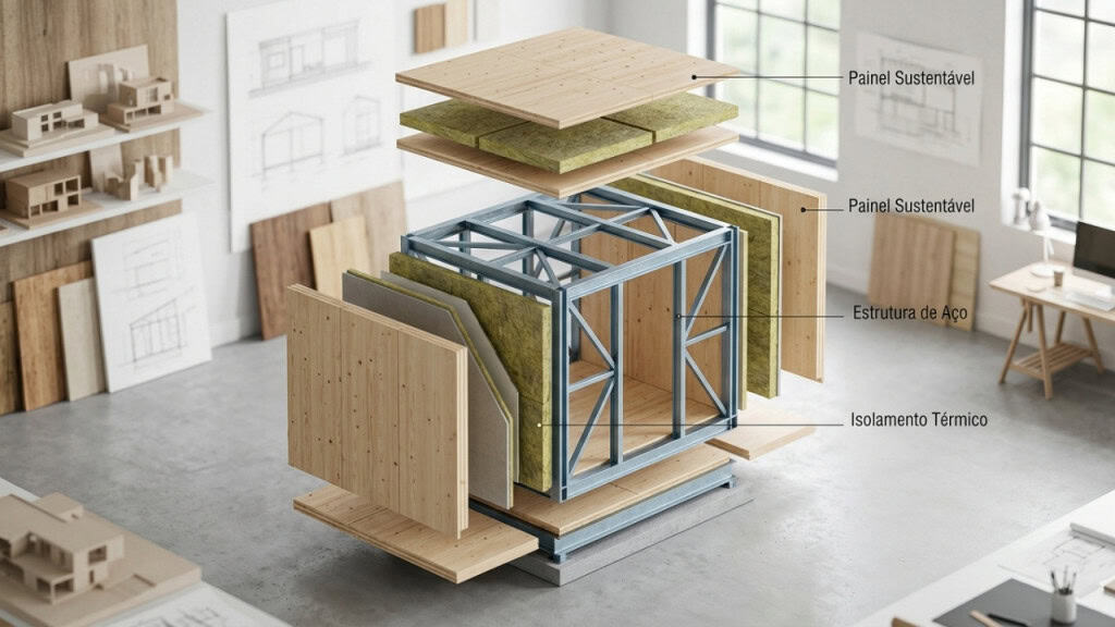 Casas pré-fabricadas de 30m² a 150m² já chegam prontas e podem ser montadas em poucos dias no terreno