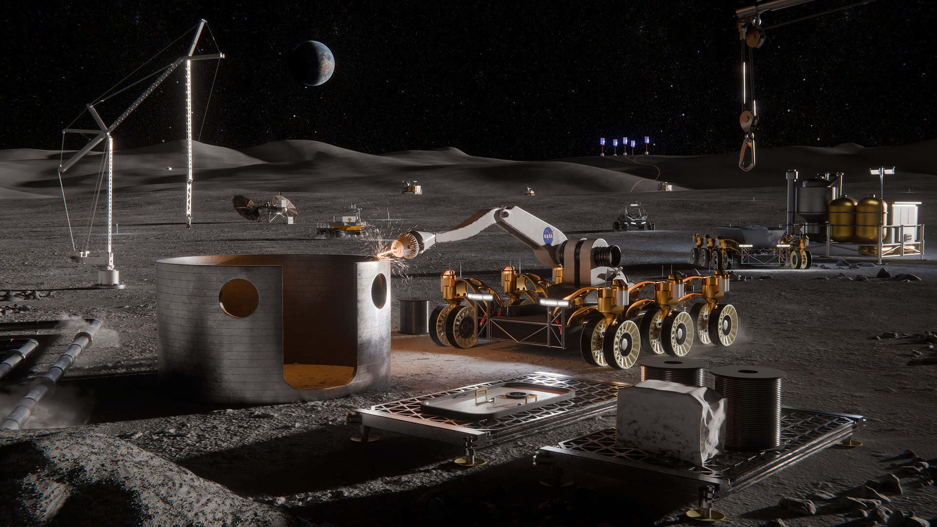 NASA busca tecnologias para futura base humana na Lua
