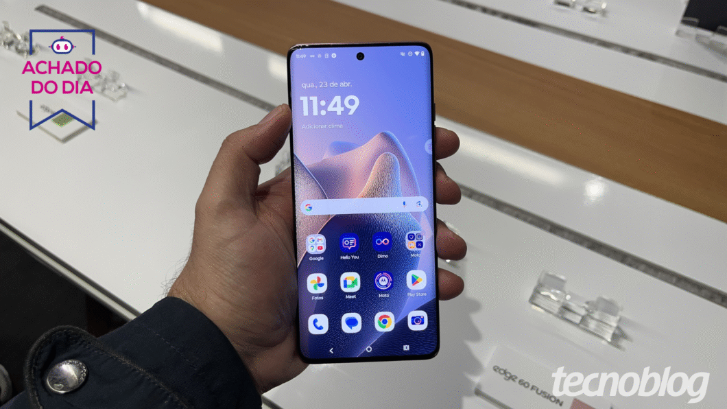 Motorola Edge 60 Fusion (256 GB) apresenta 43% OFF com cupom no Mercado Livre
