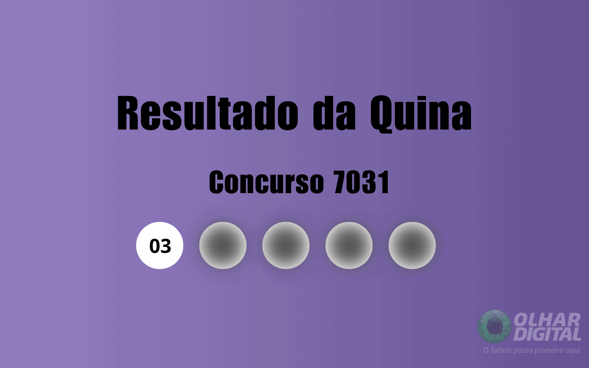 Resultado da Quina de hoje: veja números e ganhadores do concurso 7031 (quinta, 21/05)