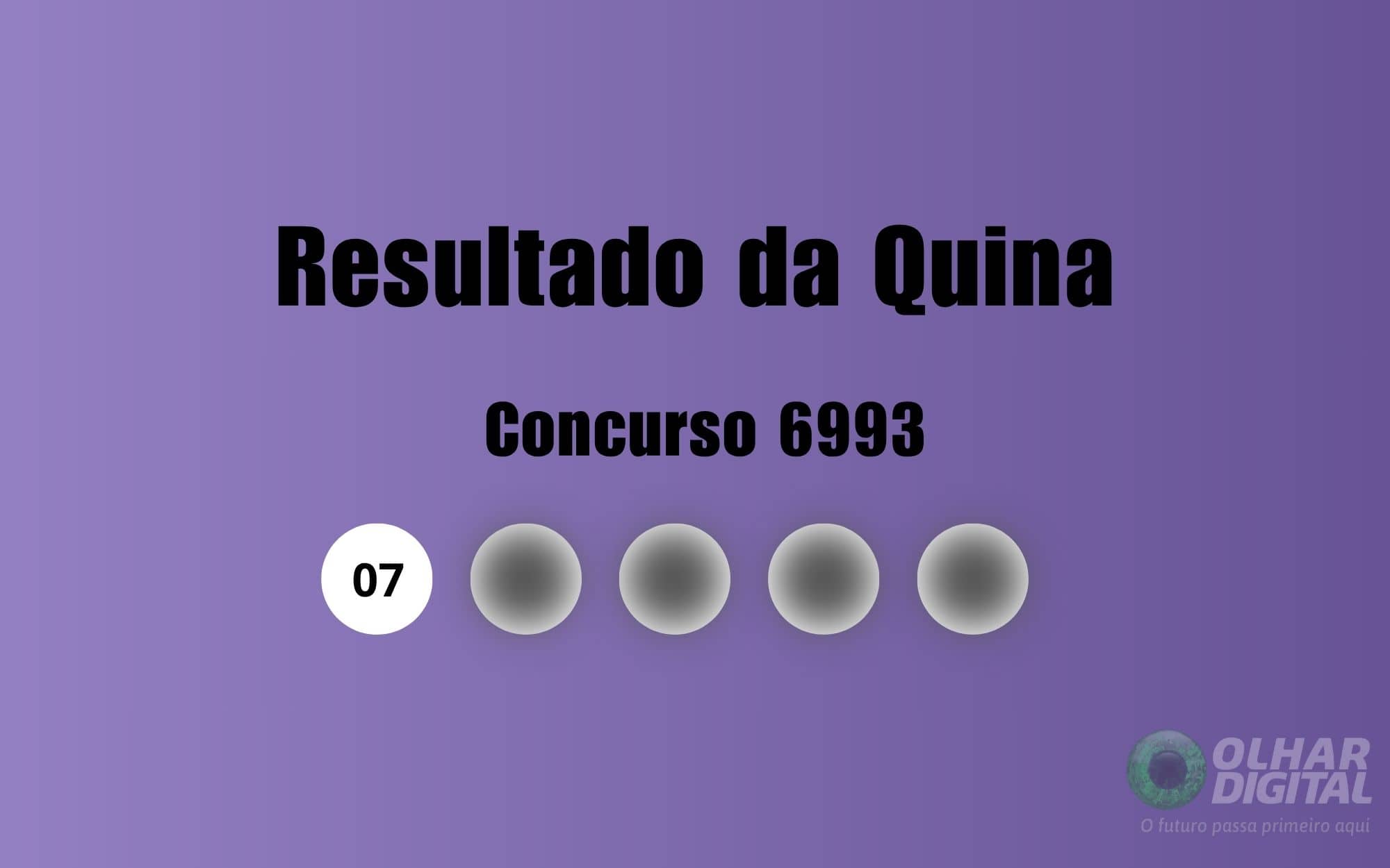 Resultado da Quina de hoje: veja números e ganhadores do concurso 6993 (sábado, 04/04)