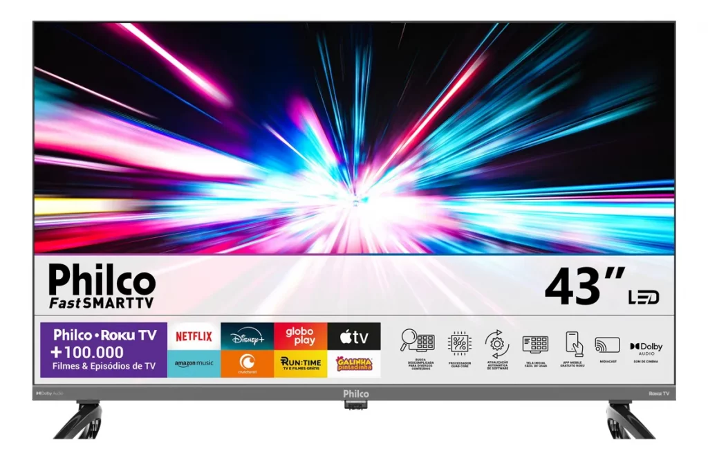 Quer uma TV nova? Confira 3 modelos de 43 polegadas em oferta