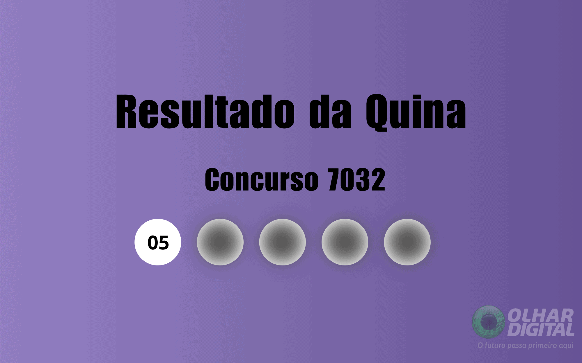Resultado da Quina de hoje: veja números e ganhadores do concurso 7032 (sexta, 22/05)