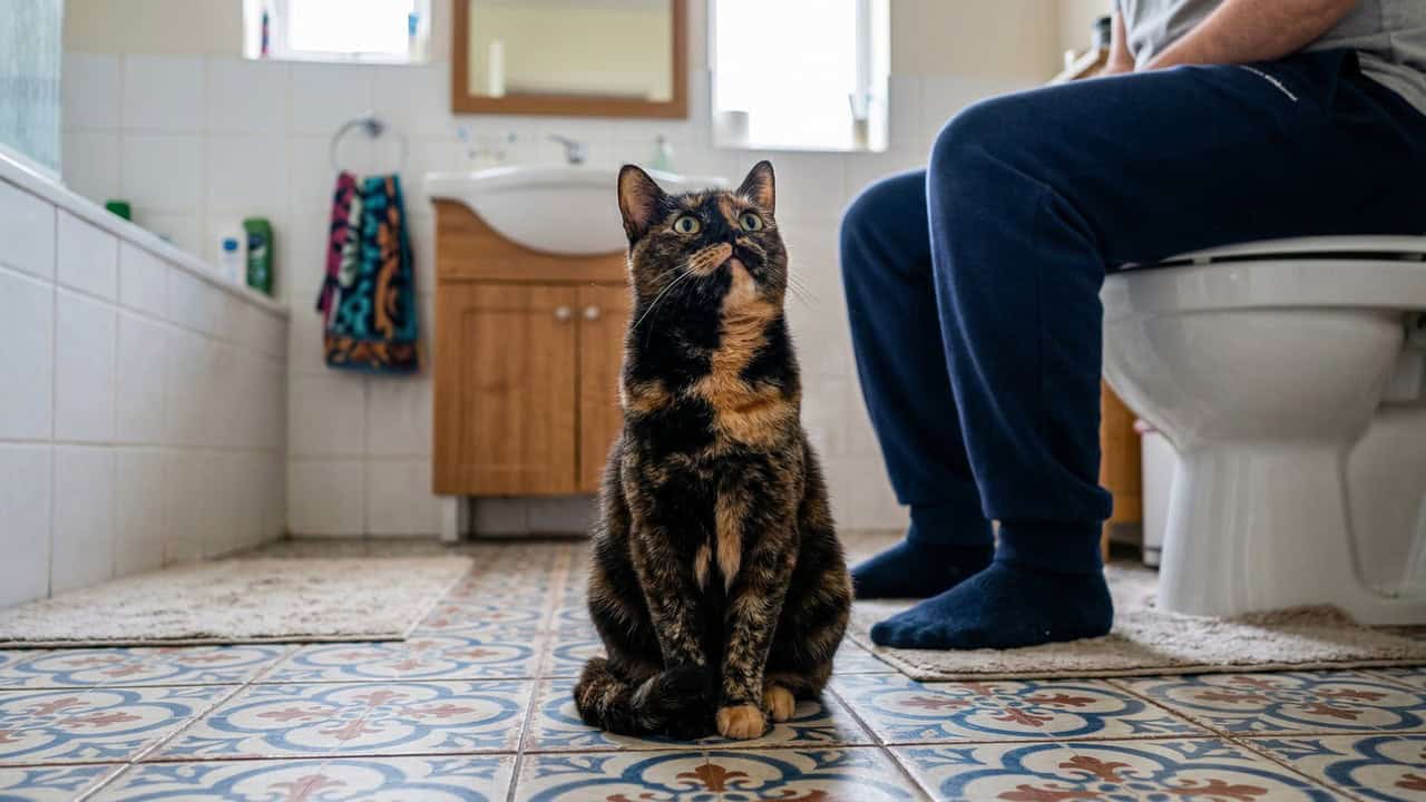 Por que alguns gatos seguem o dono até o banheiro? Veterinários explicam o comportamento