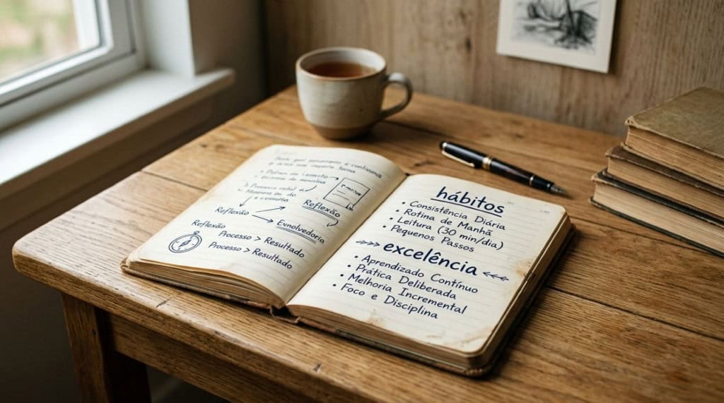 Aristóteles, filósofo: “Somos o que repetidamente fazemos. A excelência, portanto, não é um ato, mas um hábito.”