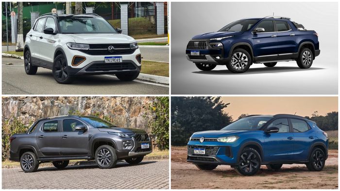 SUVs e picapes mais vendidos: Volkswagen e Fiat se destacam em junho