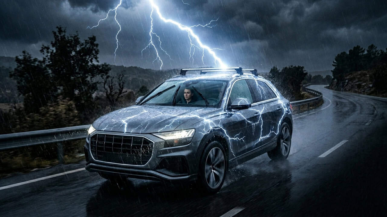 Por que não levamos choque ao tocar em um carro durante uma tempestade?