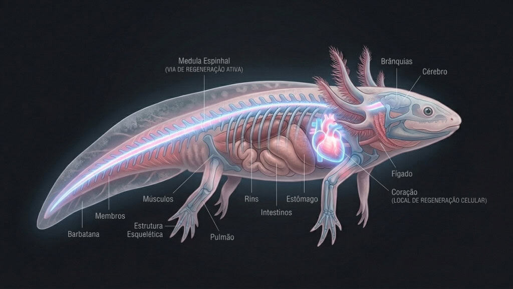 O pequeno animal que consegue reconstruir o próprio coração e o cérebro em poucos dias
