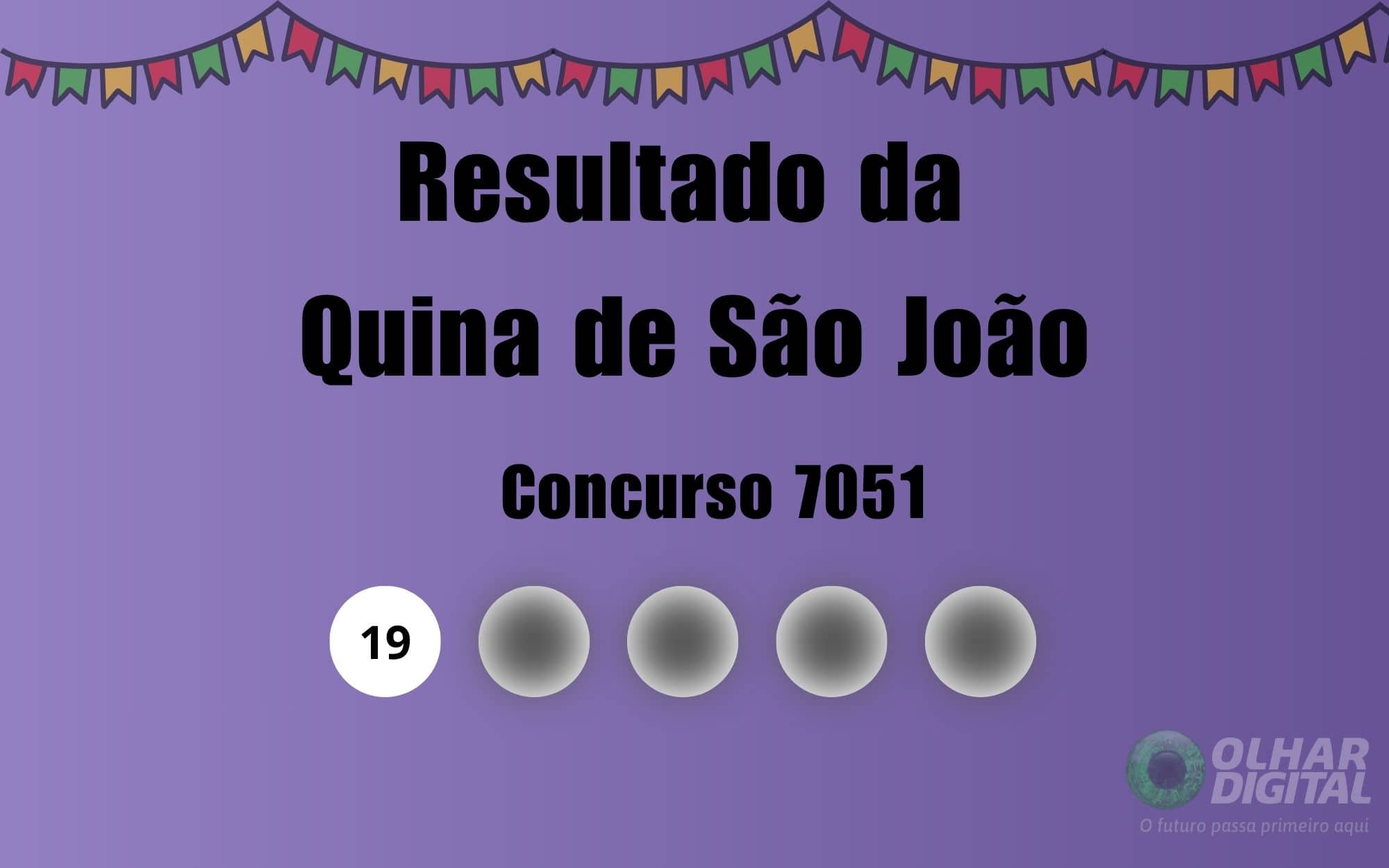 Resultado da Quina de São João: veja números e ganhadores do concurso 7051 (domingo, 28/06)