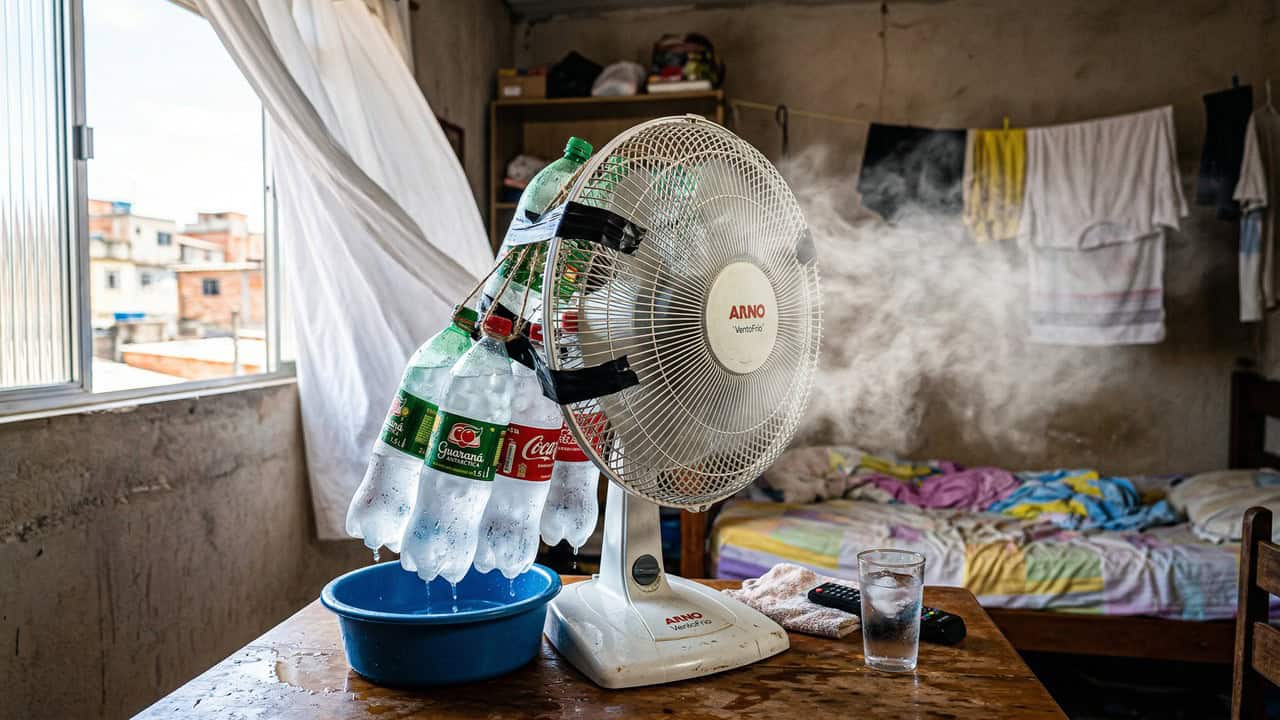 Método caseiro com ventilador e garrafa PET promete aliviar o calor de 2026